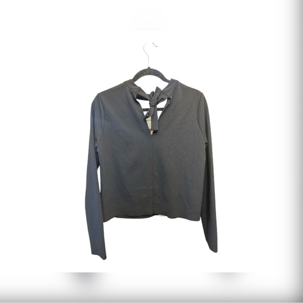 Zara Black Blouse with Back-Tie